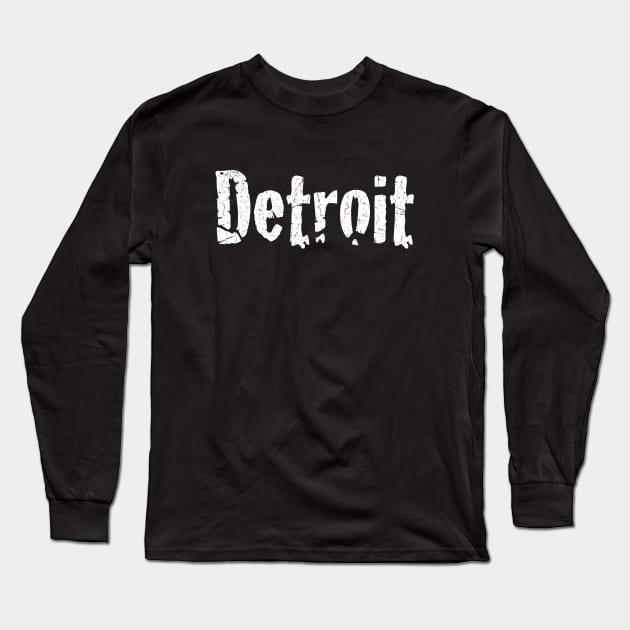 Detroit Long Sleeve T-Shirt by TheAllGoodCompany